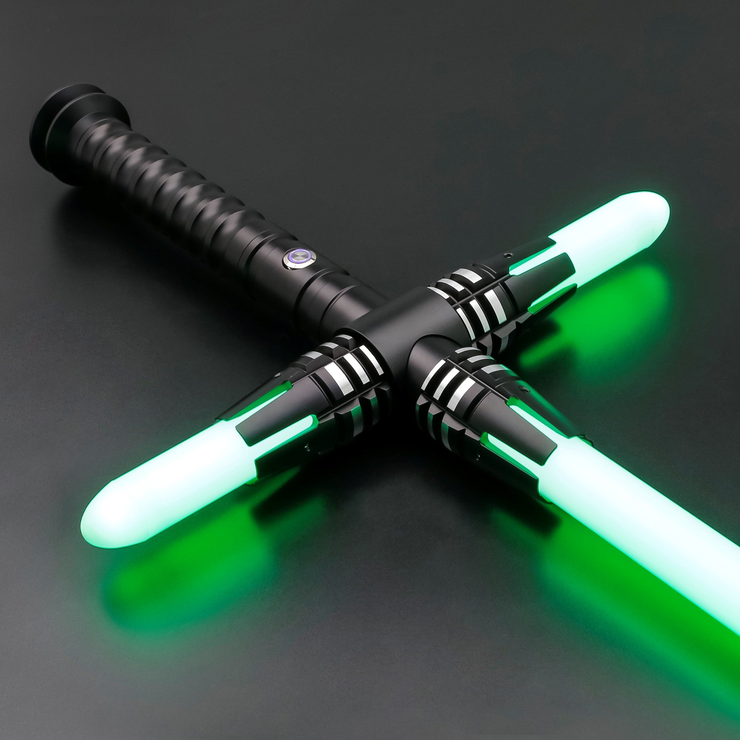 Crossguard green lightsaber