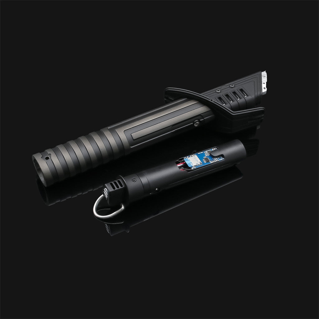 Partial view of Mando Dark saber