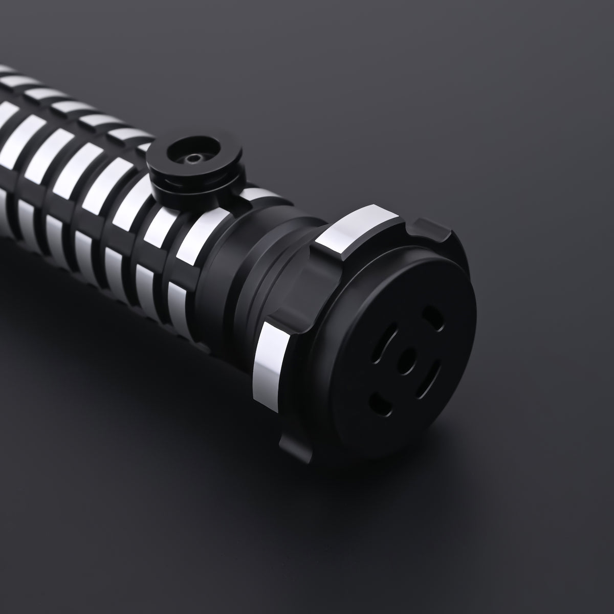 Close-up view of the Falcon saber