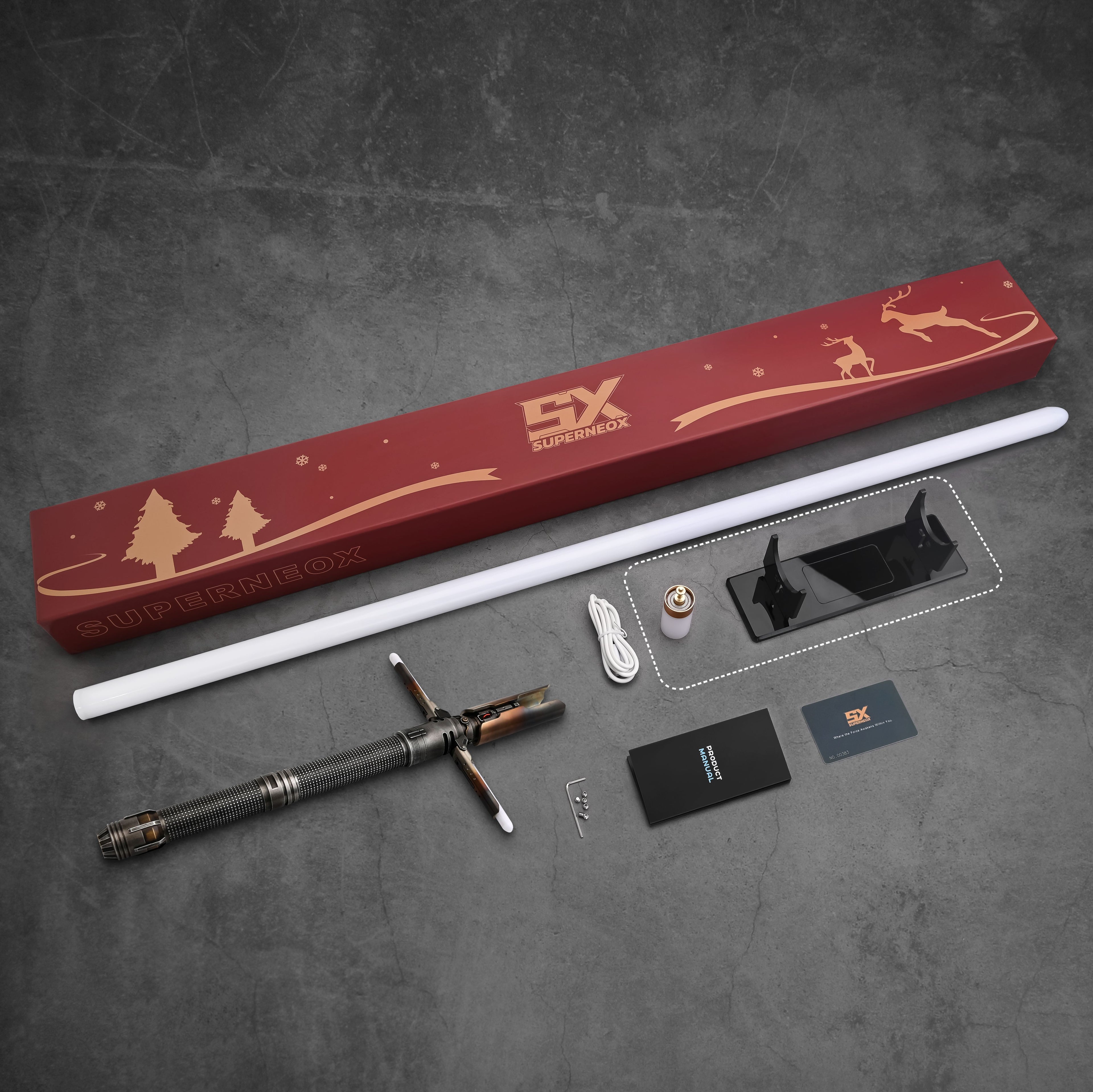 cal lightsaber Halloween packaging