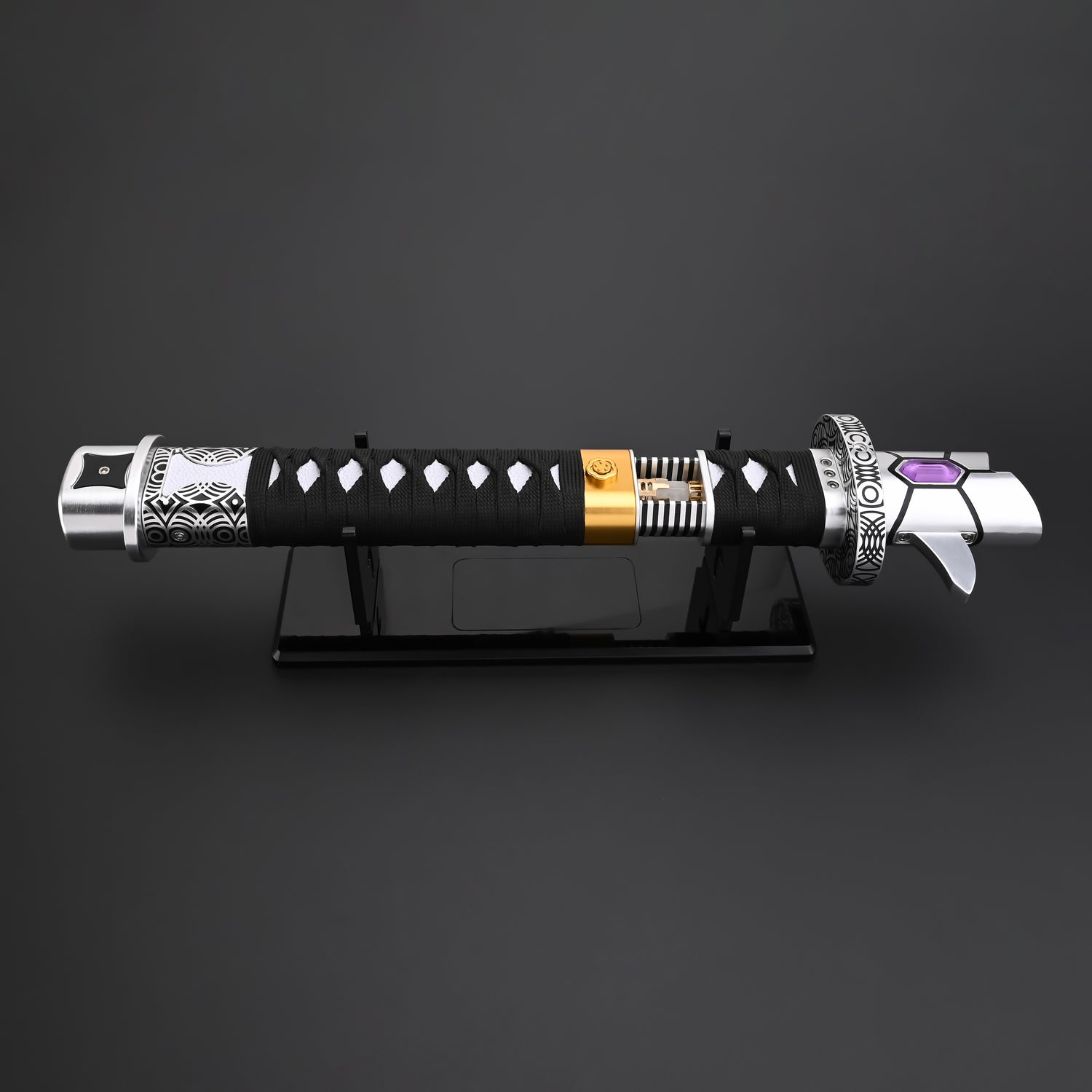 Shogun Lightsaber on display stand