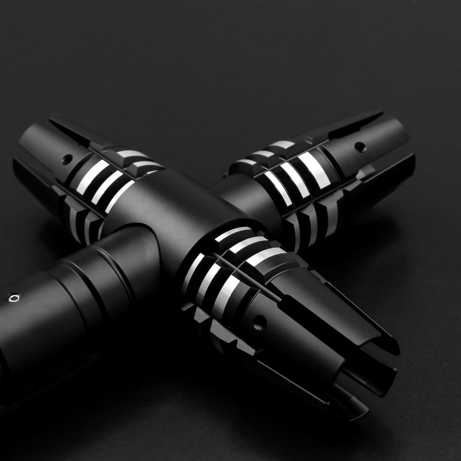 Partial view of Crossguard saber hilt