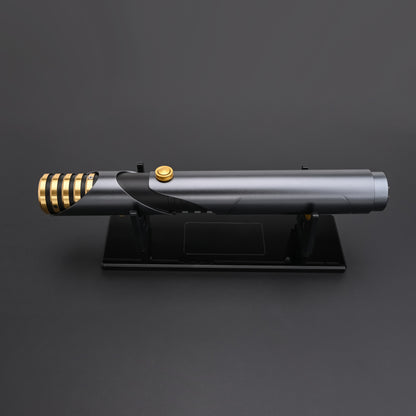 Depa lightsaber on the display stand