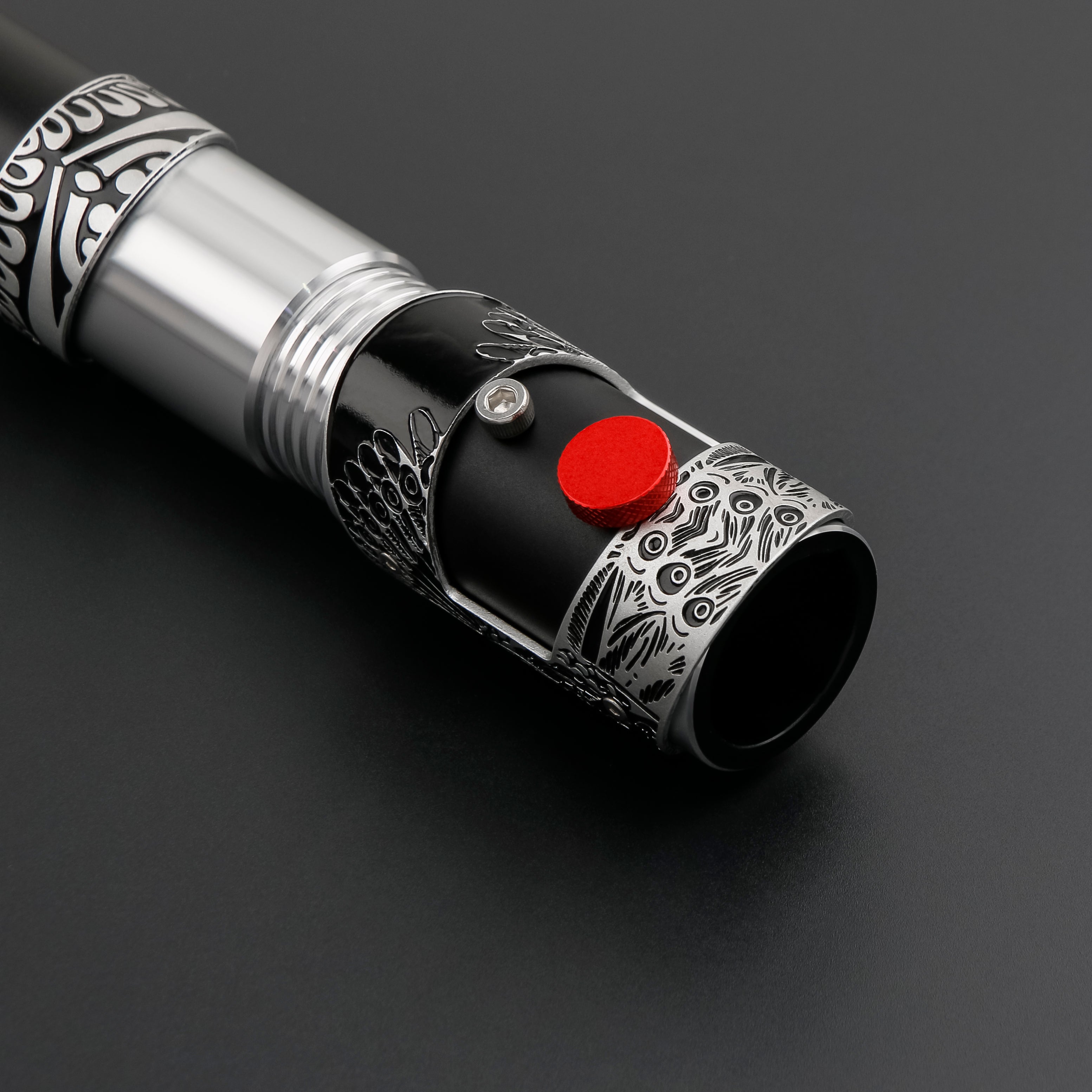 Partial view of Enforcer lightsaber hilt
