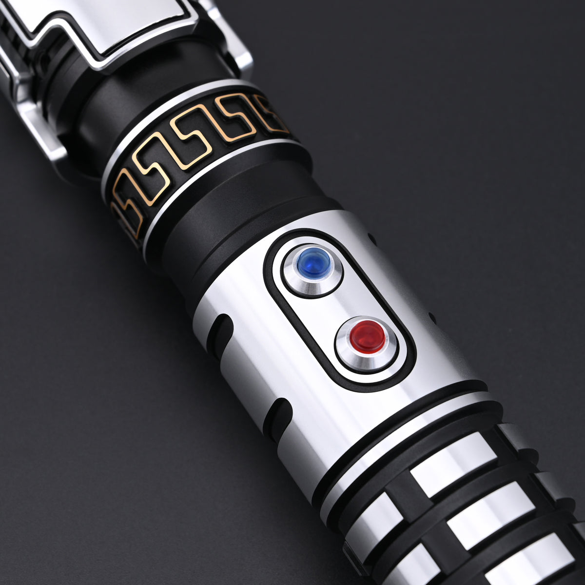 Close-up view of the Falcon saber