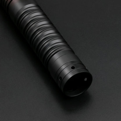 Partial view of Grogu saber hilt