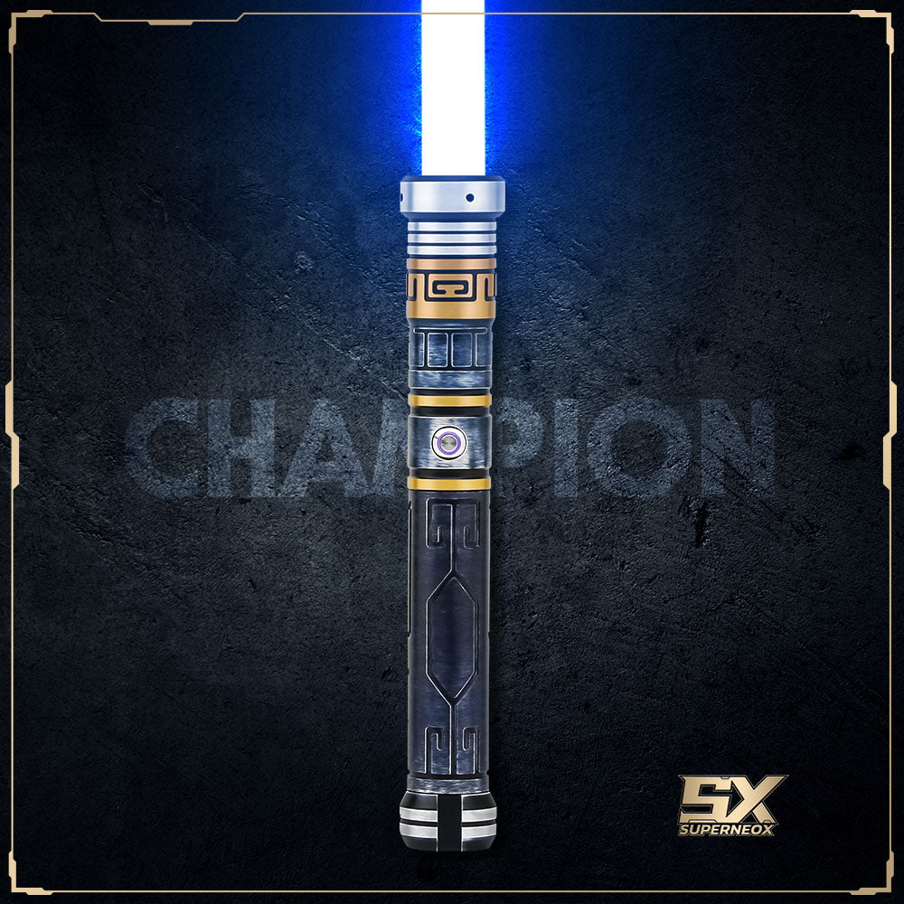 Sabre laser à rotation lisse en métal véritable MV Champion – SUPERNEOX®
