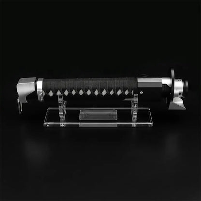 Ronin lightsaber on display stand