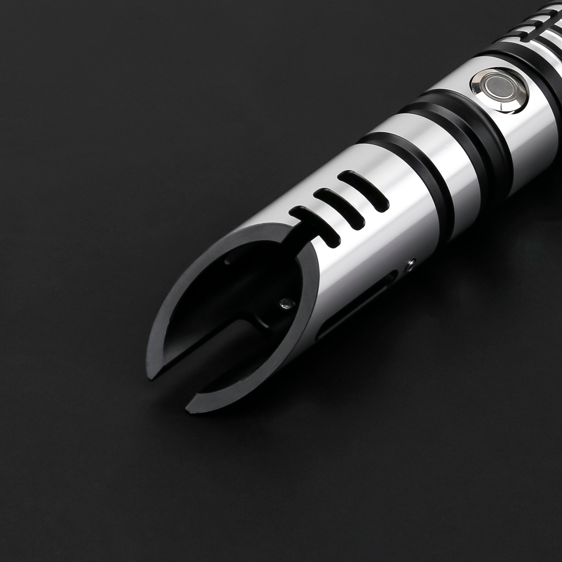 Partial view of warrior lightsaber hilt