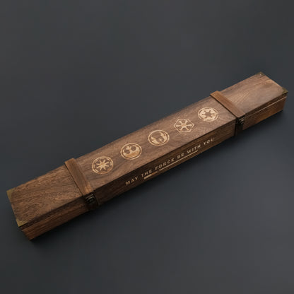 lightsaber wooden box