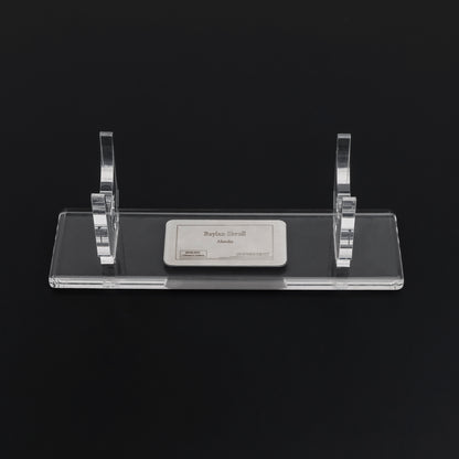 Lightsaber nameplate on stand 